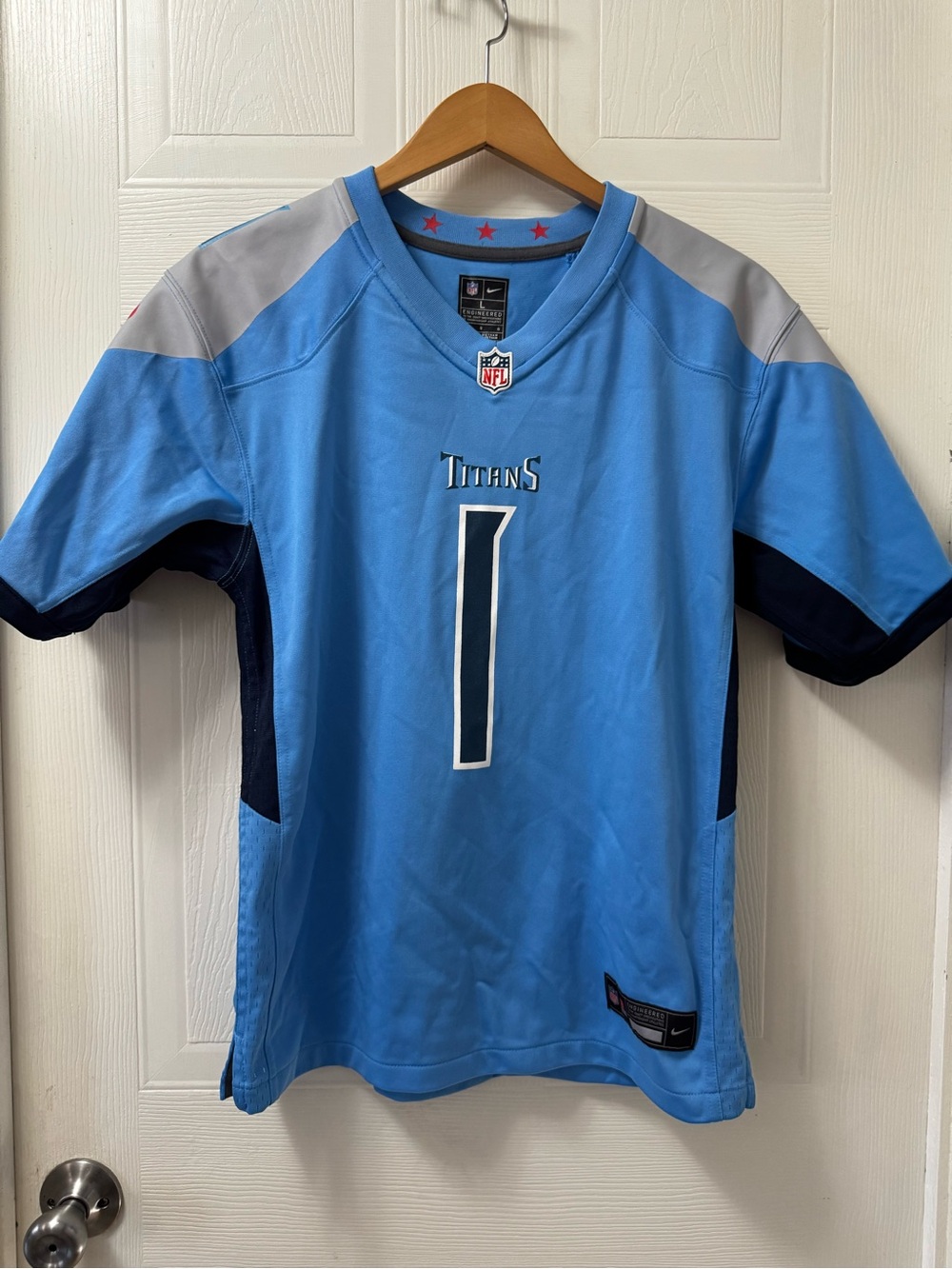 NFL Tennessee Titans Sky Blue Game Jersey by Nike